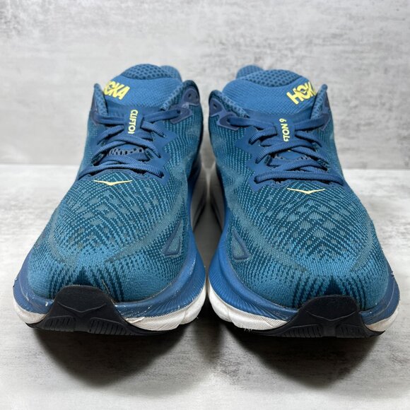 Hoka One One Clifton 9 Running Shoes - Men's Size 10.5 - Blue - Picture 3 of 10